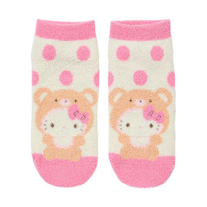 Hello Kitty Fluffy Bear Socks [Pink]