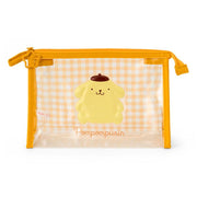 PomPomPurin Clear Checked Pouch