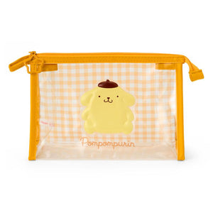 PomPomPurin Clear Checked Pouch