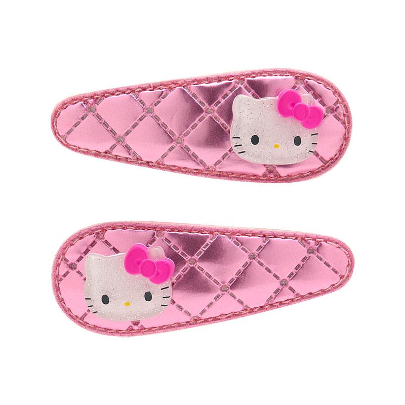 Hello Kitty Metallic Hair Clips [Pink]