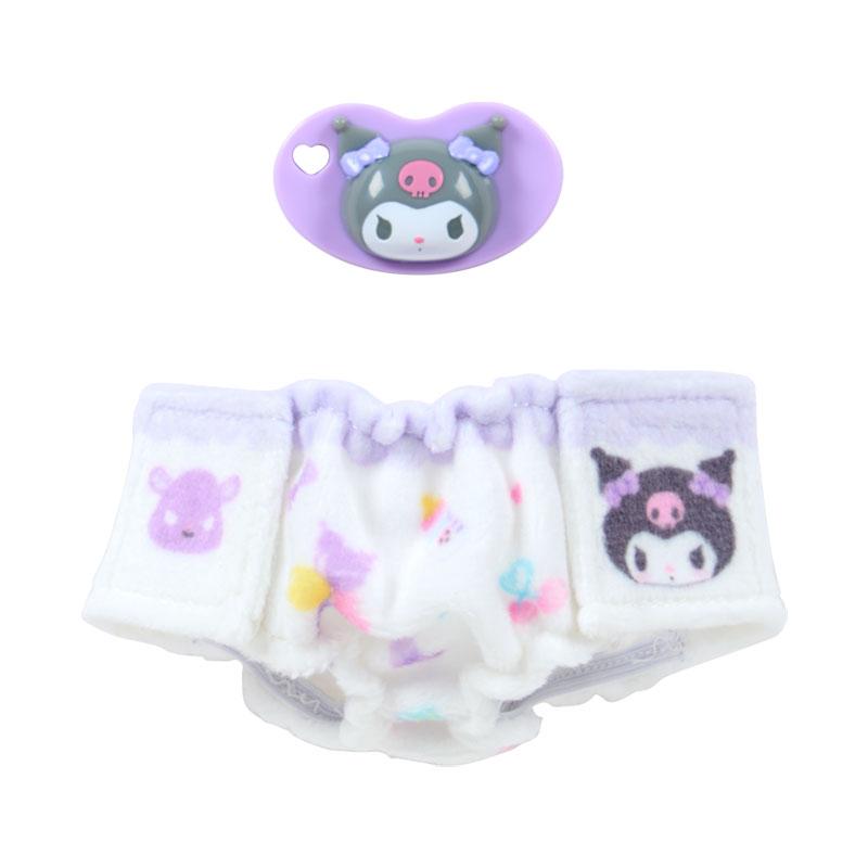 Kuromi Cuddle Plush Pacifier & Diaper Set
