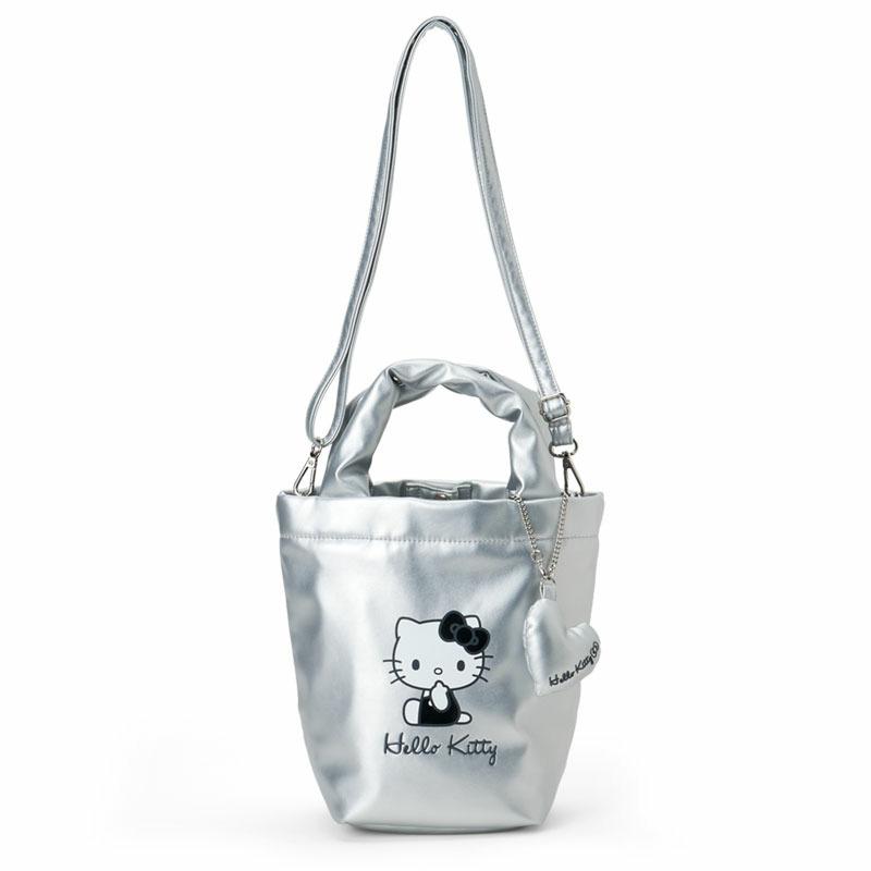 Hello Kitty 2Way Silver Bucket Bag