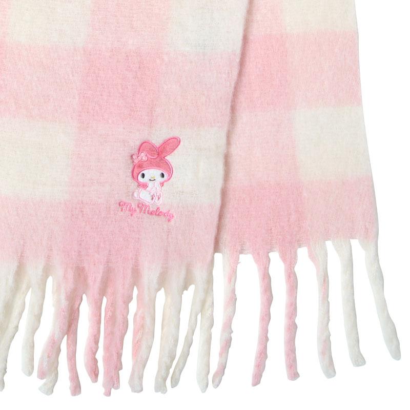 My Melody Checkered Volume Scarf