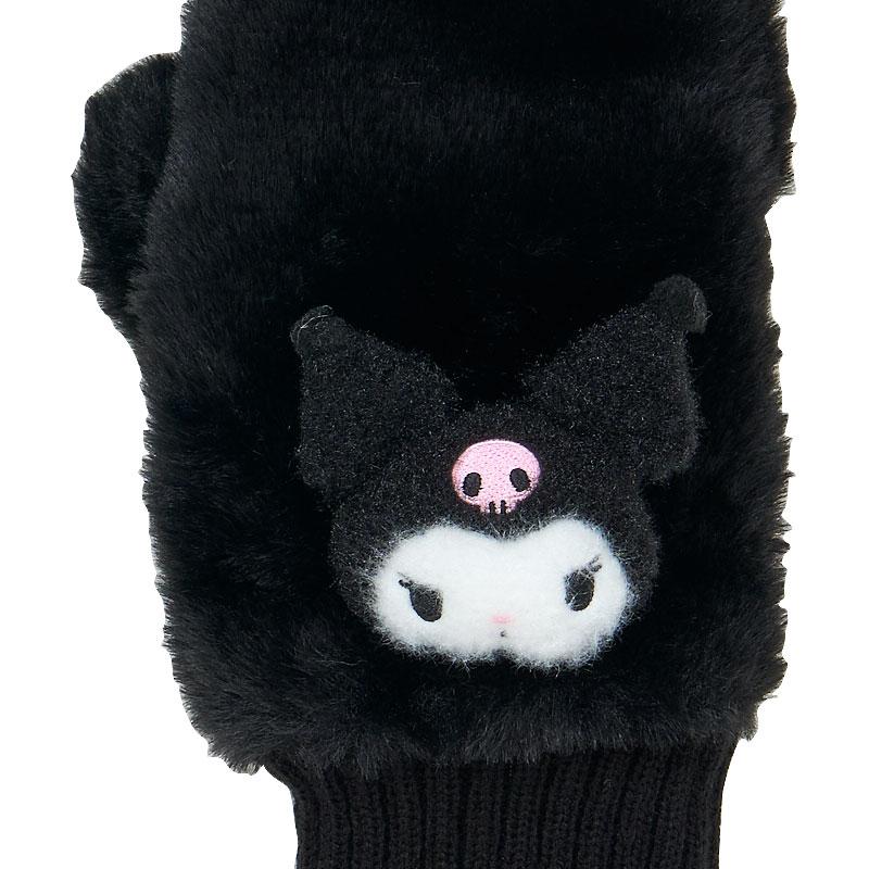 Kuromi Faux Fur Mittens