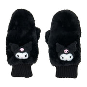 Kuromi Faux Fur Mittens