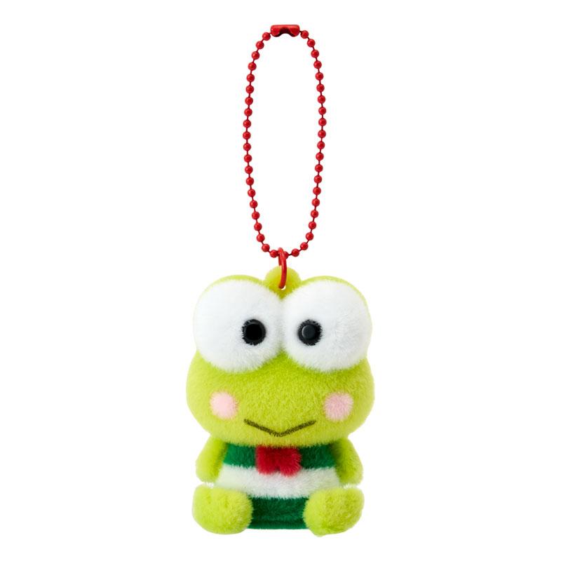 Keroppi Flocked Mascot Keychain