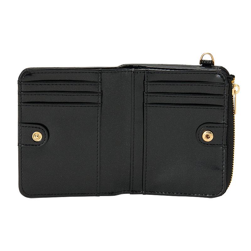 Hello Kitty Bifold Leather Wallet [Black]