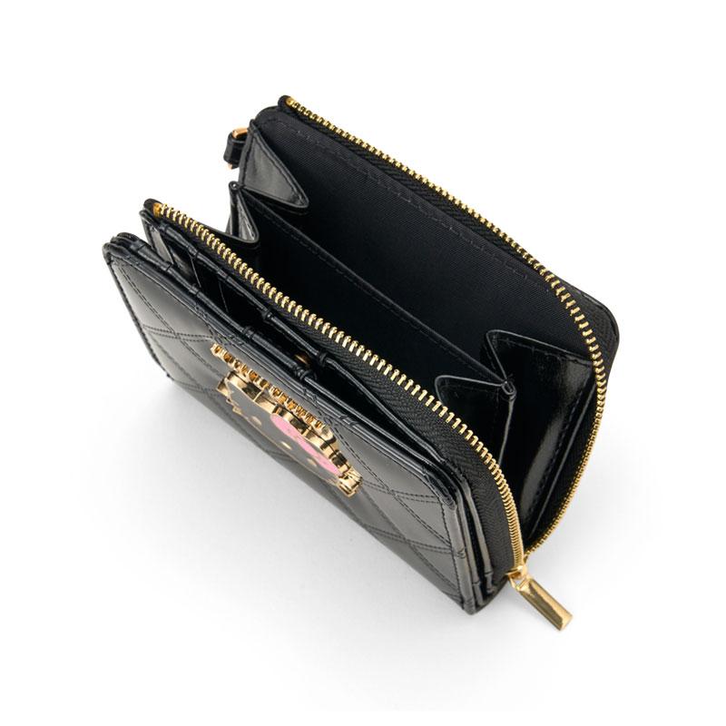 Hello Kitty Bifold Leather Wallet [Black]