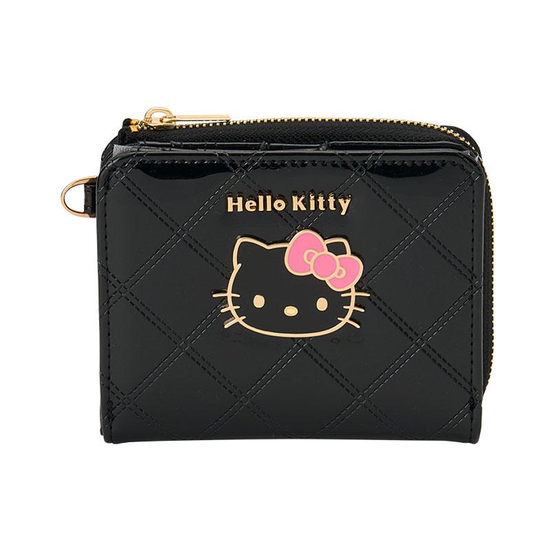 Hello Kitty Bifold Leather Wallet [Black]