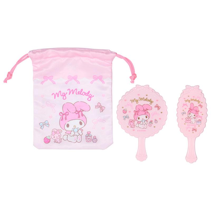 My Melody Mirror & Brush Set
