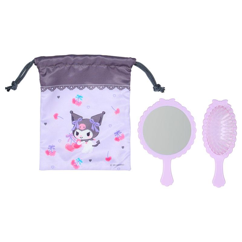 Kuromi Mirror & Brush Set