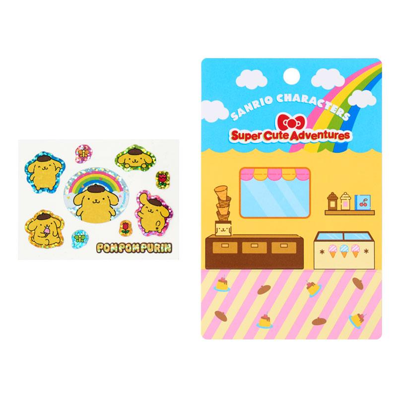 Pompompurin "Super Cute Adventures" Strap & Sticker Set