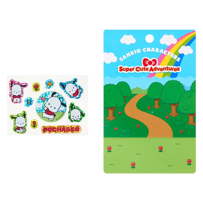 Pochacco "Super Cute Adventures" Strap & Sticker Set