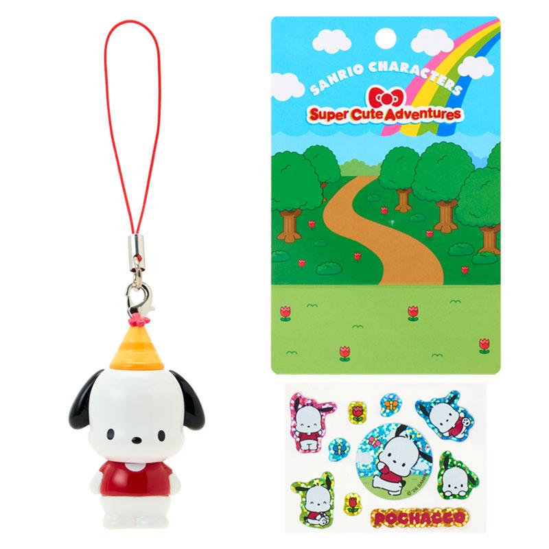 Pochacco "Super Cute Adventures" Strap & Sticker Set