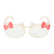 Hello Kitty Face Sunglasses [White]