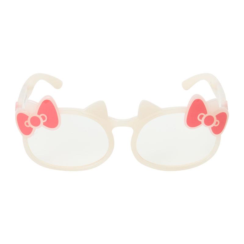 Hello Kitty Face Sunglasses [White]