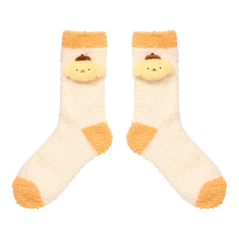 PomPomPurin Mascot Fluffy Long Socks