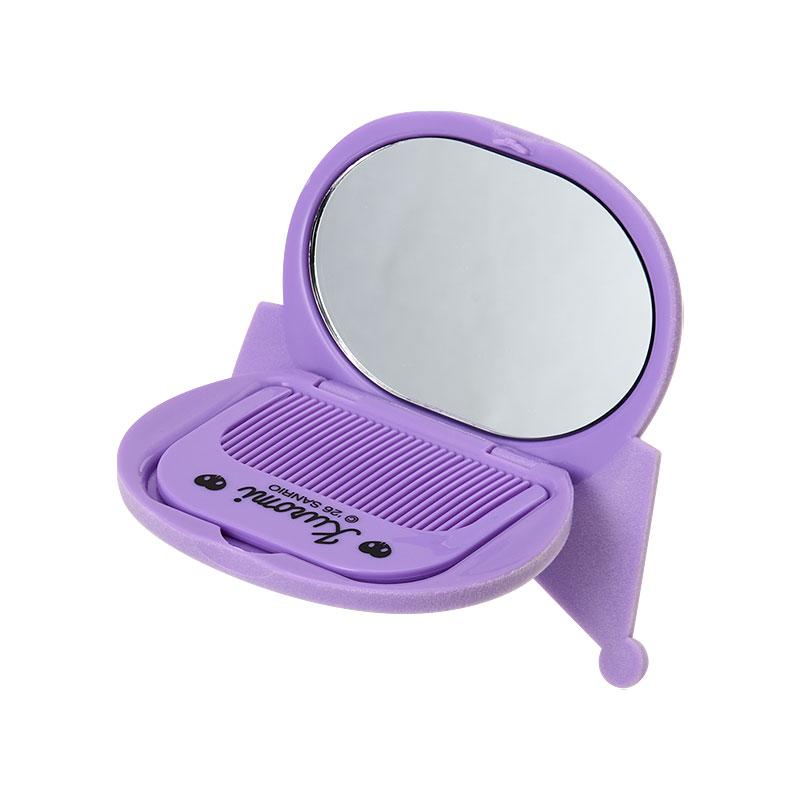 Kuromi Flocky Mirror & Comb Set