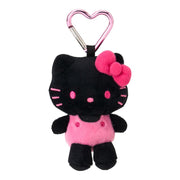 Black Hello Kitty Heart Carabiner Plush Mascot