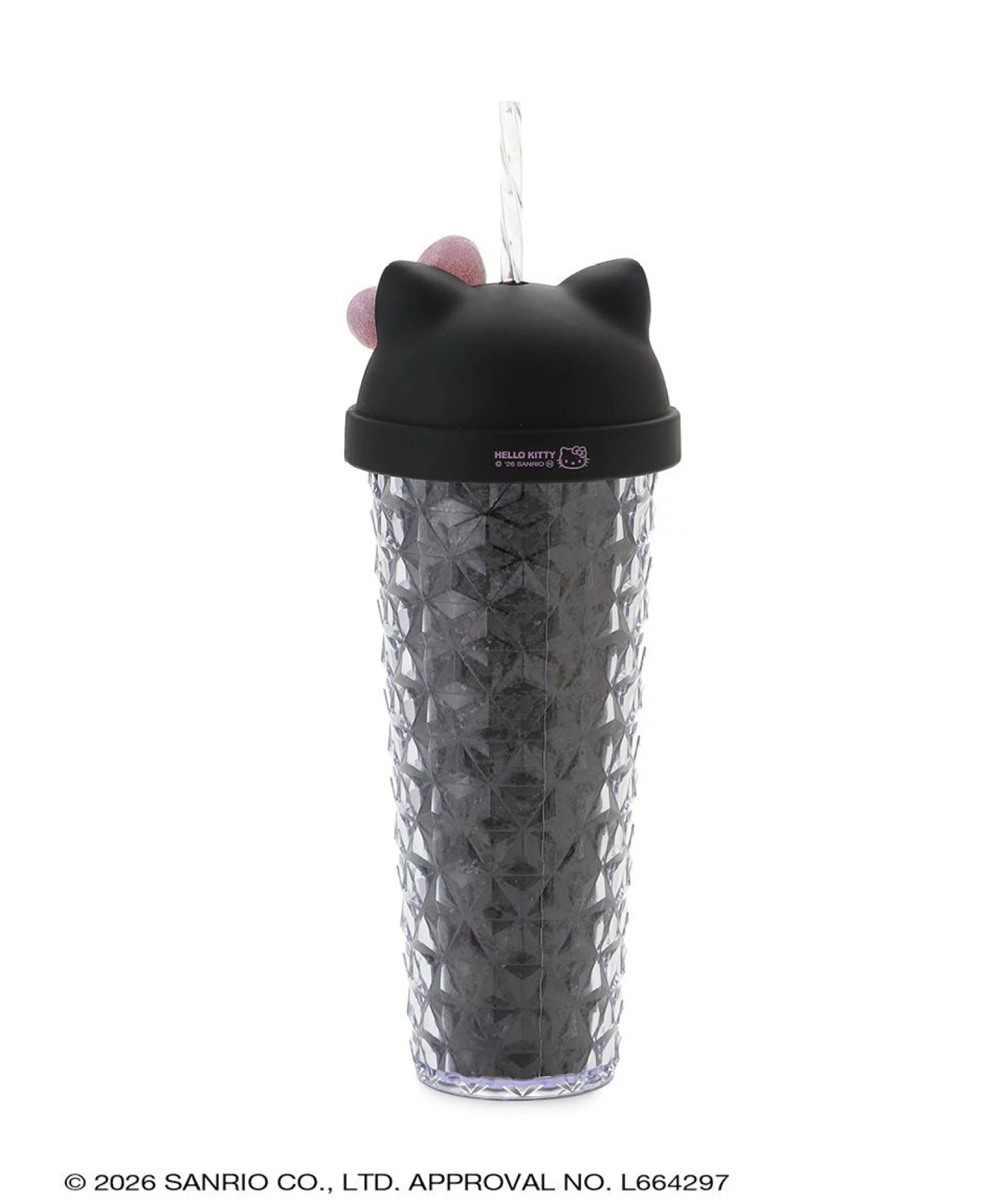 Hello Kitty PINK x BLACK Glitter Tumbler
