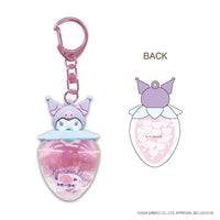 Kuromi Strawberry Hearts Water Keychain [Blue]