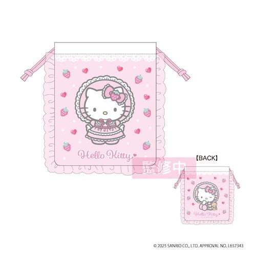 Hello Kitty Lovely Frill Drawstring Bag [Pink]