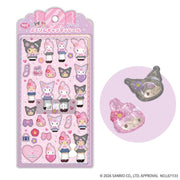Melody & Kuromi Style Up 3D Stickers