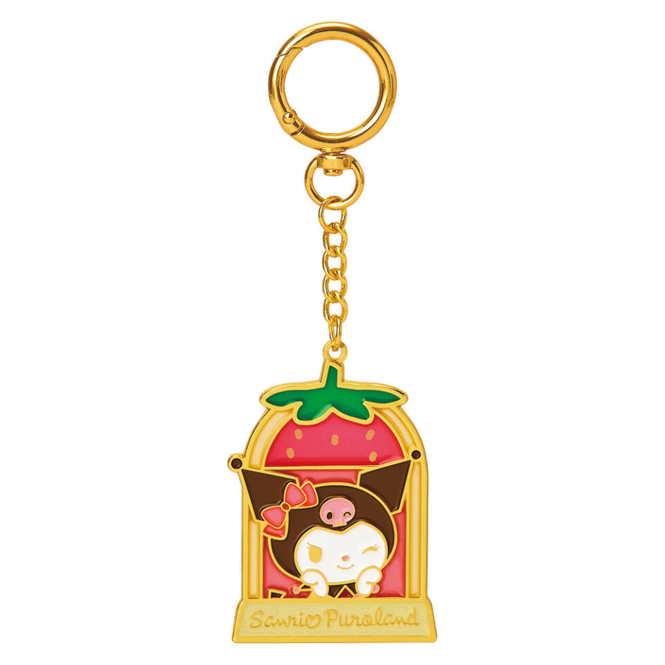 Kuromi Puroland Exclusive Strawberry Series Keychain