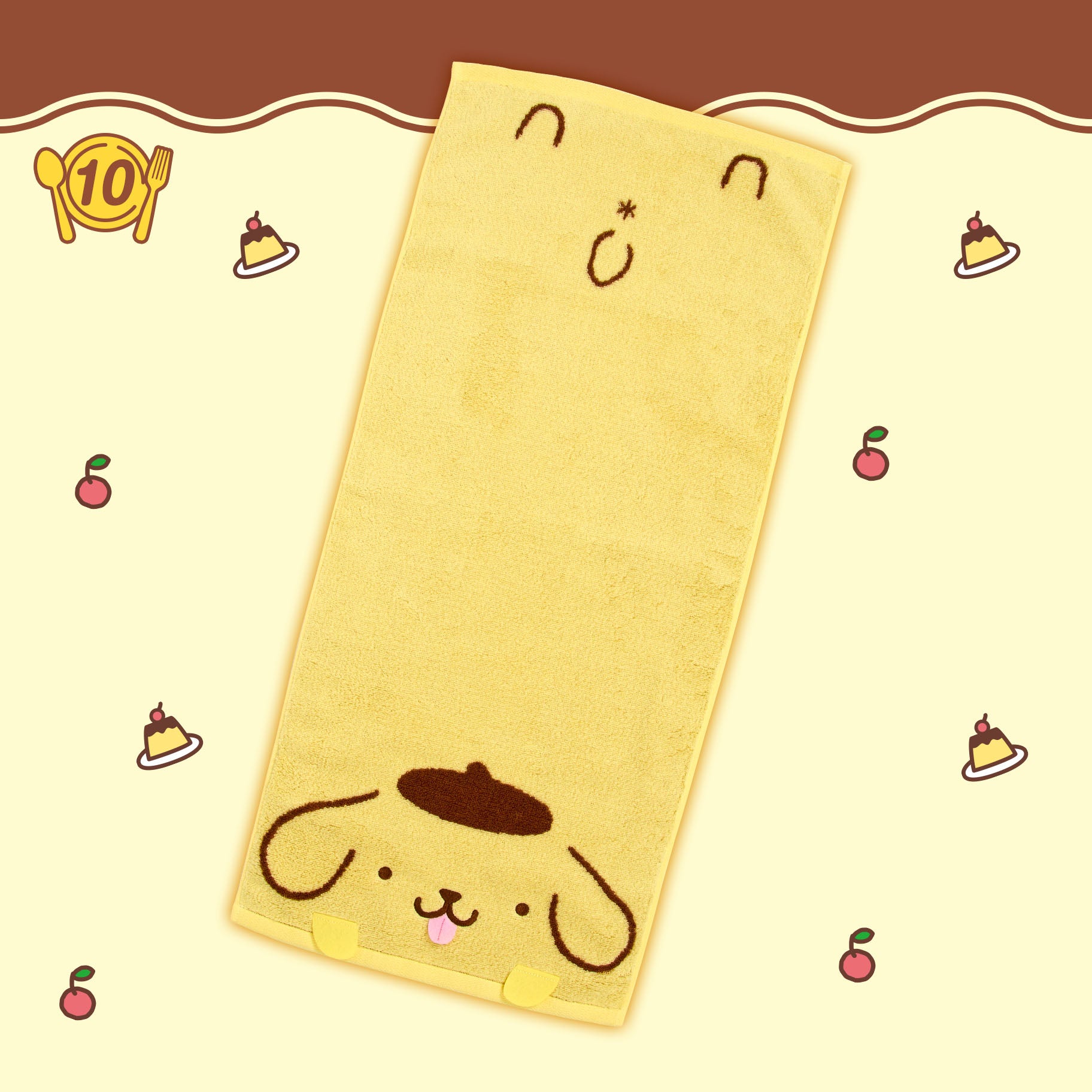 Pompompurin's 30th Anniversary Face Towel