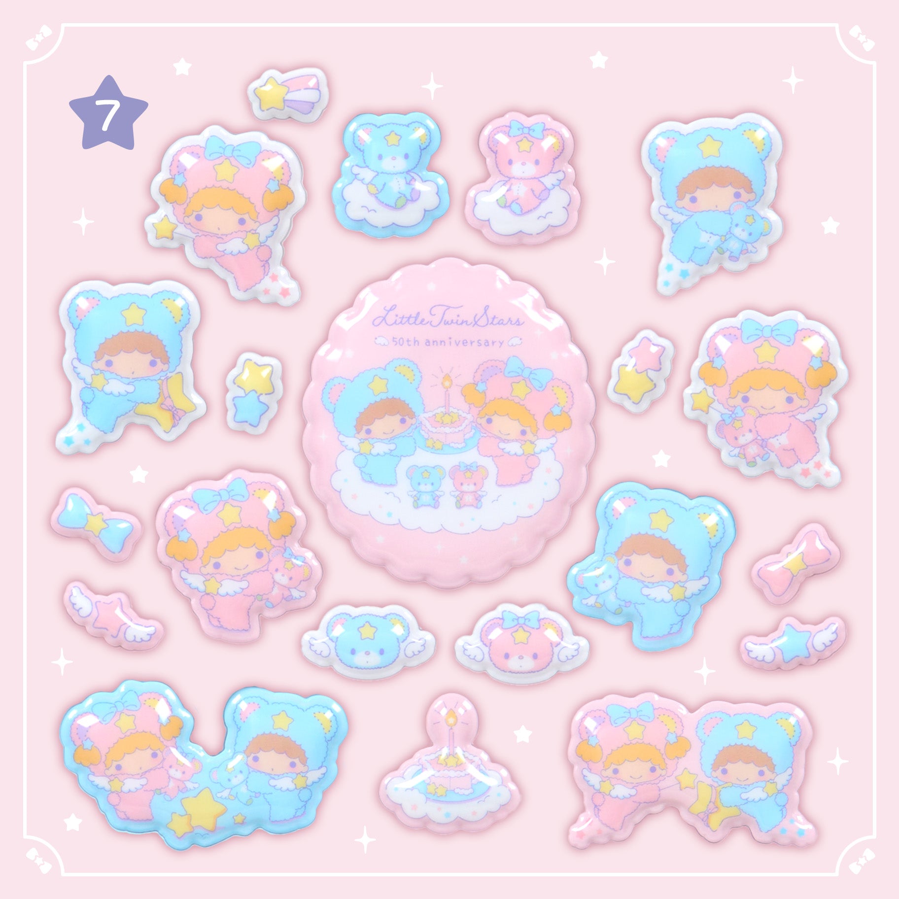 Little Twin Stars "Starry Sky Angel" Sticker Set