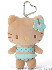 Tan Hello Kitty Blue Swimsuit Plush Mascot