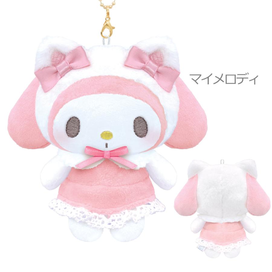 My Melody "White Cat Baby" Mascot Plush