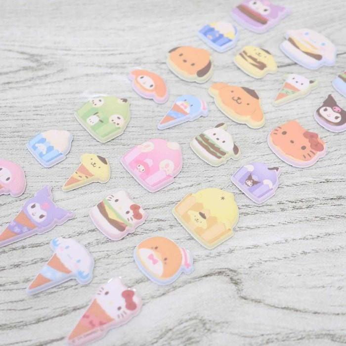 Sanrio Charcter Fluffy Food Sticker
