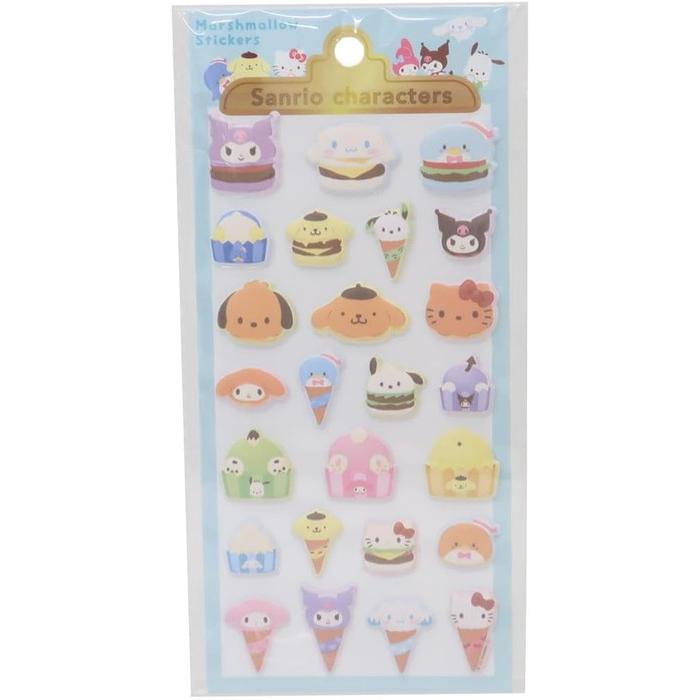 Sanrio Charcter Fluffy Food Sticker