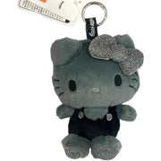 Hello Kitty Fluffy Glitter Plush Mascot [Black]