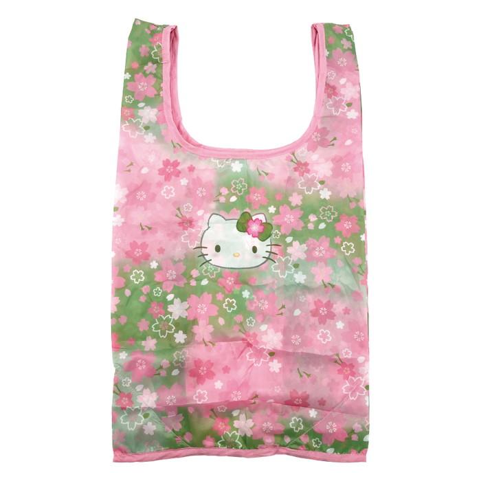 Hello Kitty "Matcha Sakura Kimono" Eco Bag & Plush Mascot