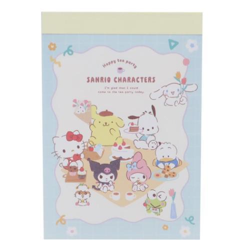Sanrio Character "Tea Time" Mini Memo Pad A
