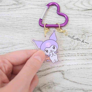 Kuromi Onomatopoeia 2 Charm Keychain