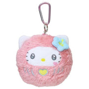 Hello Kitty Daruma Plush Mascot Carabiner