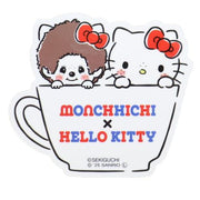 Monchhichi x Hello Kitty 50th Anniversary Sticker (Cup)