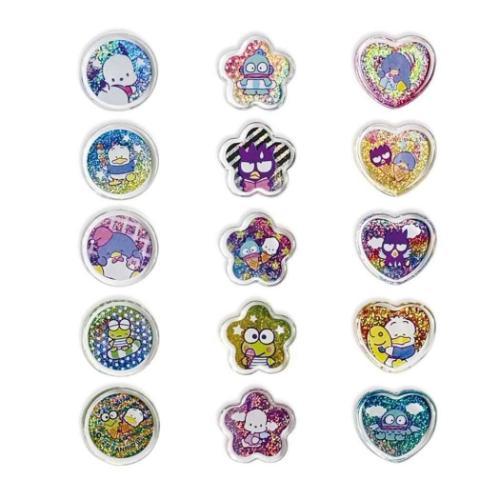Hapidanbui Clear Plump Glitter 3D Sticker Set