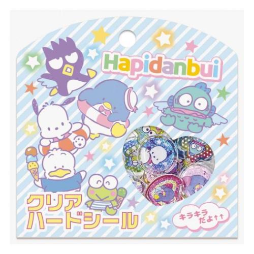 Hapidanbui Clear Plump Glitter 3D Sticker Set