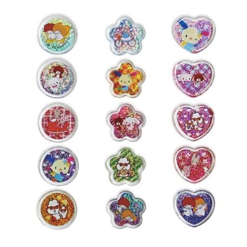 Sanrio Y2K Clear Plump Glitter 3D Sticker Set