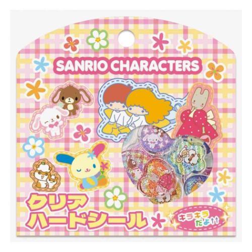 Sanrio Y2K Clear Plump Glitter 3D Sticker Set