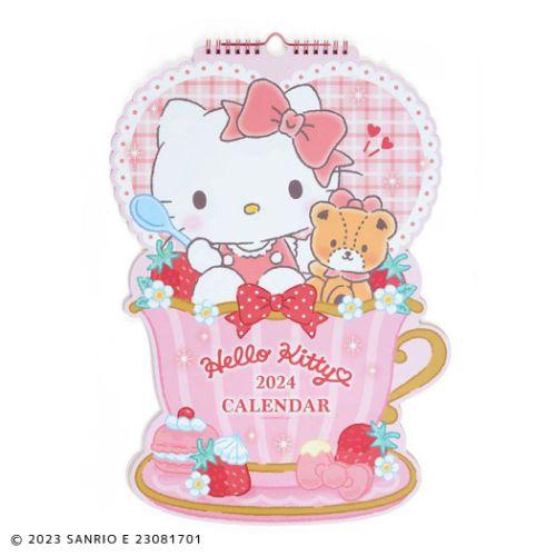 Hello Kitty 2024 Die Cut Wall Calendar