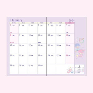 LittleTwinStars 2024 Small Monthly Planner