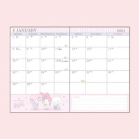 My Melody 2024 B6 Weekly Panel Planner
