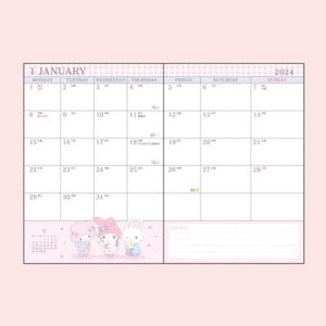 My Melody 2024 B6 Weekly Panel Planner
