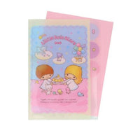 Little Twin Star Retro Die-cut Clear File 5-pocket