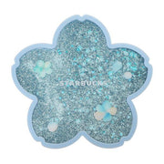 Starbuck Sakura 2026 Glitter Blue Coaster
